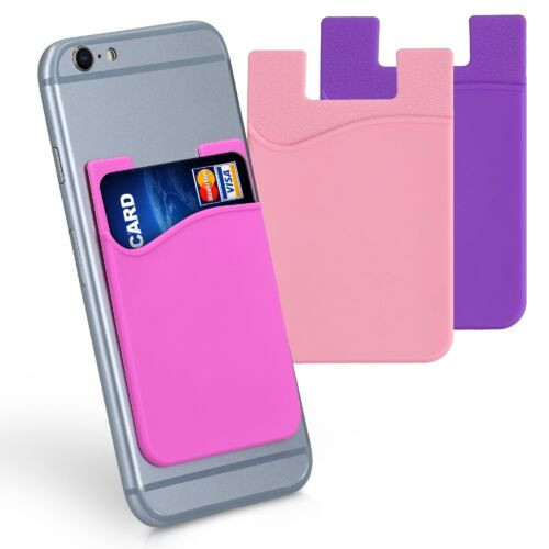 Set 3 Huse card bancar pentru telefon, Kwmobile, Multicolor, Silicon, 49594.05