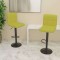 Scaune de bar, 2 buc., verde, material textil - 2