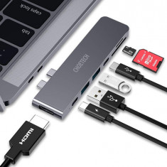 Choetech HUB-M14 7in1 USB C la HUB Convertor adaptor 4K HDMI USB 3.0 100W USB C PD Micro SD/SD Card Reader