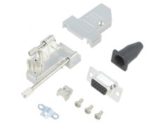 Conector D-Sub 15-Pin Mufă Mamă pentru Cablu - Negru
