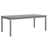 Cumpara ieftin Masa de gradina, gri, 200x100x75 cm, lemn masiv de acacia