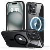 Husa iPhone 16 Plus ESR Classic Hybrid HaloLock Kickstand, negrutransparenta