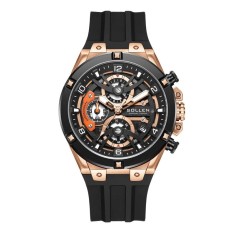 Ceas Bărbați Sollen 89207 Negru &ndash; Design Luxury, Funcții Multiple, Rezistent la Șocuri, Rezistent la Apă 3ATM