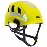 Cască Alpinism PETZL Strato Vent Hi-Viz Galben, 53-63cm, Ușoară, Ventilată, Protecție Profesională, EN 12492, ANSI Z89.1