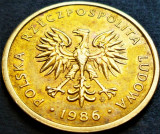Moneda 2 ZLOTI - POLONIA, anul 1986 * cod 155 B, Europa