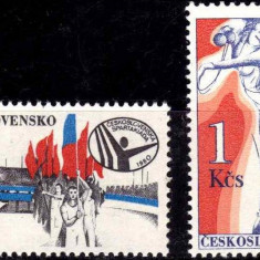 C2339 - Cehoslovacia 1980 - Sport Yv.no.2398-9 neuzat,perfecta stare