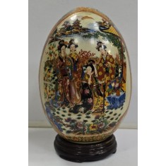 Ou din portelan, pictat manual, China, Secol XX