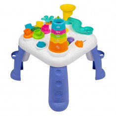 Centru de activitati, Playgro, Cu sunete si lumini, Cu 12 activitati diferite, Fara BPA, 12 luni+, Sensory Explorer Music and Lights Activity Table