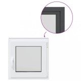 Cumpara ieftin Fereastra de subsol 60x60 cm Rabatabil DIN dreapta Antracit