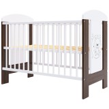 Cumpara ieftin Patut copii din lemn Hubners Calisto Ursulet 120x60 cm maro