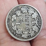 Germania 1/2 mark 1906 A , argint