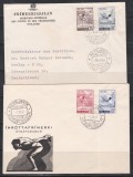Islanda 1955,1957 - Sport, 2 Serii (Serie 1955 + Serie 1957 cu Valori noi), Scrisoare + FDC