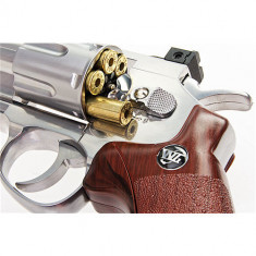 REVOLVER airsoft WinGun 4 inch Silver Edition CO2 cartuse METAL foto