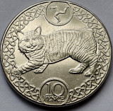 10 pence 2020 Isle of Man / Insula Man , Manx cat, km#1581, Europa