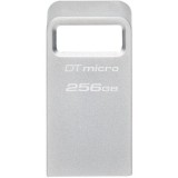 USB Flash Drive Kingston 256GB Data Traveler Micro, USB 3.2 Gen1, Metalic