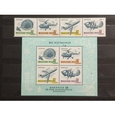 Ungaria 1967 - expo Aerofila, bloc+serie neuzat