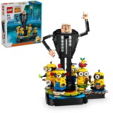 LEGO&reg; Minions - Despicable Me - Gru si minionii din caramizi 75582, 839 piese