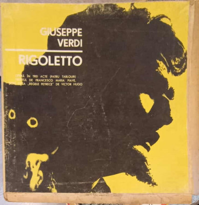 Disc vinil, LP. Rigoletto - Opera In Trei Acte (Patru Tablouri) SETBOX CU 3 DISCURI VINIL-GIUSEPPE VERDI foto