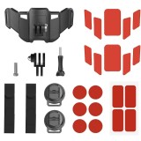 Suport de fixare tip aripa, Surewo, atasare camera sport la casca motocicleta, bicicleta, compatibil GoPro Hero 13, DJI Action 5 Pro, Insta 360 X4