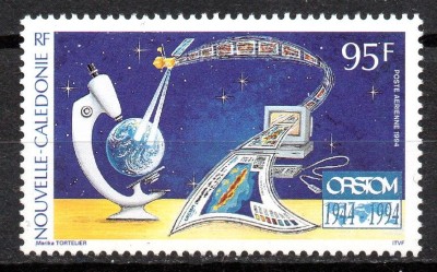NOUA CALEDONIE 1994, Microscop, Computer, serie neuzată, MNH foto