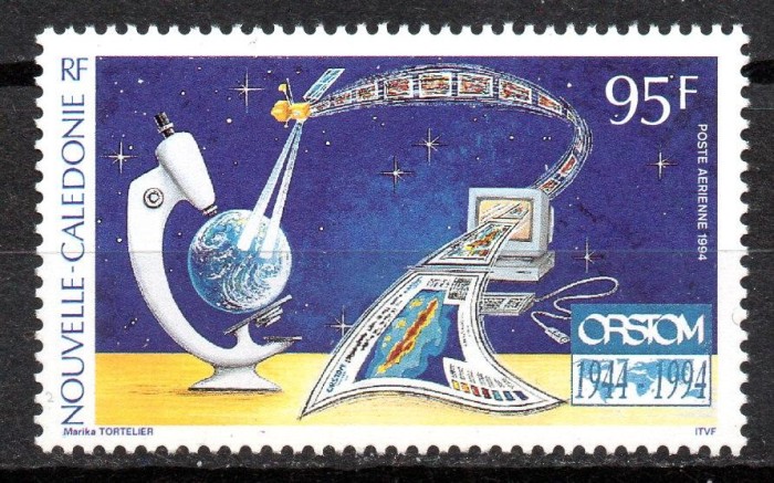 NOUA CALEDONIE 1994, Microscop, Computer, serie neuzată, MNH