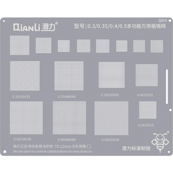Sita BGA QIANLI QS65, Universala (0.3 / 0.35 / 0.4 / 0.5)