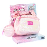 Cumpara ieftin Geanta clutch si portofel monede Girabrilla - matlasata, cu paiete reversibile