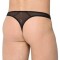 Chiloti Tanga Tip Plasa, Negru, XL