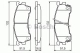 Set placute frana,frana disc MAZDA PREMACY (CP) (1999 - 2005) BOSCH 0 986 460 975