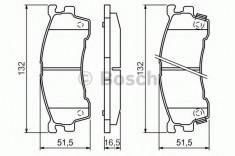 Set placute frana,frana disc MAZDA PREMACY (CP) (1999 - 2005) BOSCH 0 986 460 975 foto