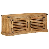 VidaXL Bancă pentru pantofi 110x38x45 cm din lemn masiv de mango brut