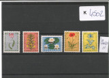Olanda 1960, flora, Mi 746/750, MNH, cat. 18 &euro;, Nestampilat