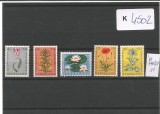 Olanda 1960, flora, Mi 746/750, MNH, cat. 18 &euro;, Nestampilat