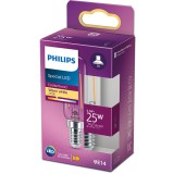 Bec LED vintage Classic T25L, E14, 2.1W (25W), 250 lm, lumina alba calda (2700K), Philips