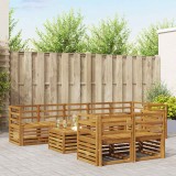 vidaXL Seturi de canapele 9 pcs natural Lemn Solid de Acacia 3375029