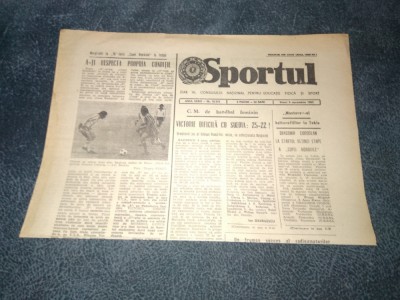 ZIARUL SPORTUL 9 DECEMBRIE 1983 foto