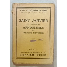 SAINT JANVIER , suivi de quleques APHORISMES par FREDERIC NIETZSCHE , 1923