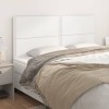 VidaXL Tăblii de pat, 4 buc, alb, 90x5x78/88 cm, piele ecologică 3116295