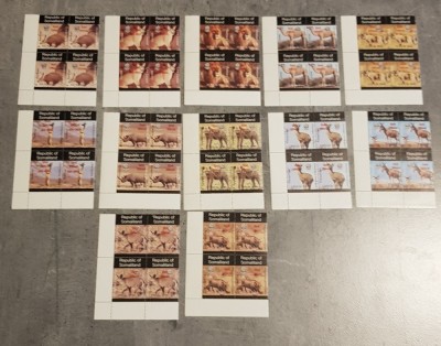 SOMALILAND ANIMALE SĂLBATICE 12 VALORI SUPRATIPAR IN BLOCURI DE 4 MNH foto
