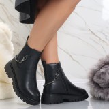 Cumpara ieftin Ghete dama Imblanite Negre din Piele Ecologica Mixya, 36