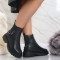 Ghete dama Imblanite Negre din Piele Ecologica Mixya, 36