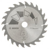 Panza de ferastrau circular pentru lemn BOSCH Standard ,D 160 mm ,latime taiere 2.2 mm ,numar dinti 24 ,orficiu prindere 20 16 mm