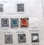 Lot 2 timbre vechi Suedia 1872&ndash;1877 &ndash; 12 și 20 &Ouml;re, ștampilate -A39