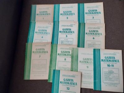 GAZETA MATEMATICA 1-12 1983 NUMAR COMPLET foto