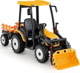 Cumpara ieftin Tractoras electric copii cu remorca si cupa, Power-Tractor 400W 24V, culoare galbena