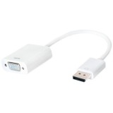 Adaptor audio video , LogiLink , DisplayPort 1.2 la VGA ,alb