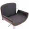 Scaun de bar, gri, material textil - 5