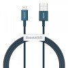 Cablu Date si Incarcare USB-A - Lightning Baseus Superior Series, 20W, 1m, Albastru CALYS-A03, Apple