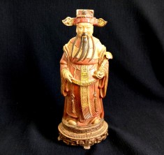 Arta Asia statueta China CHOY SAN zeul boga?iei sec.19 foto