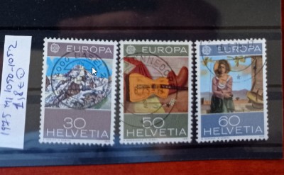 TS21 - Timbre serie CCCP - Elvetia - Helvetia 1975 Mi1050-1052 foto